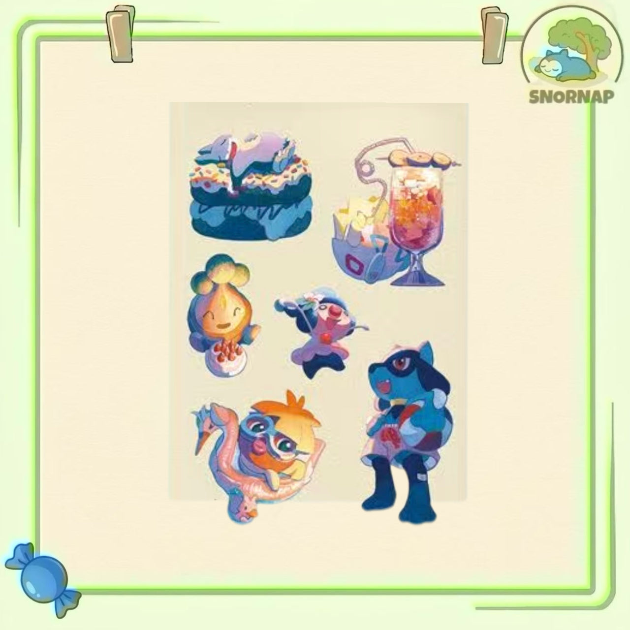 “Summer” stickers