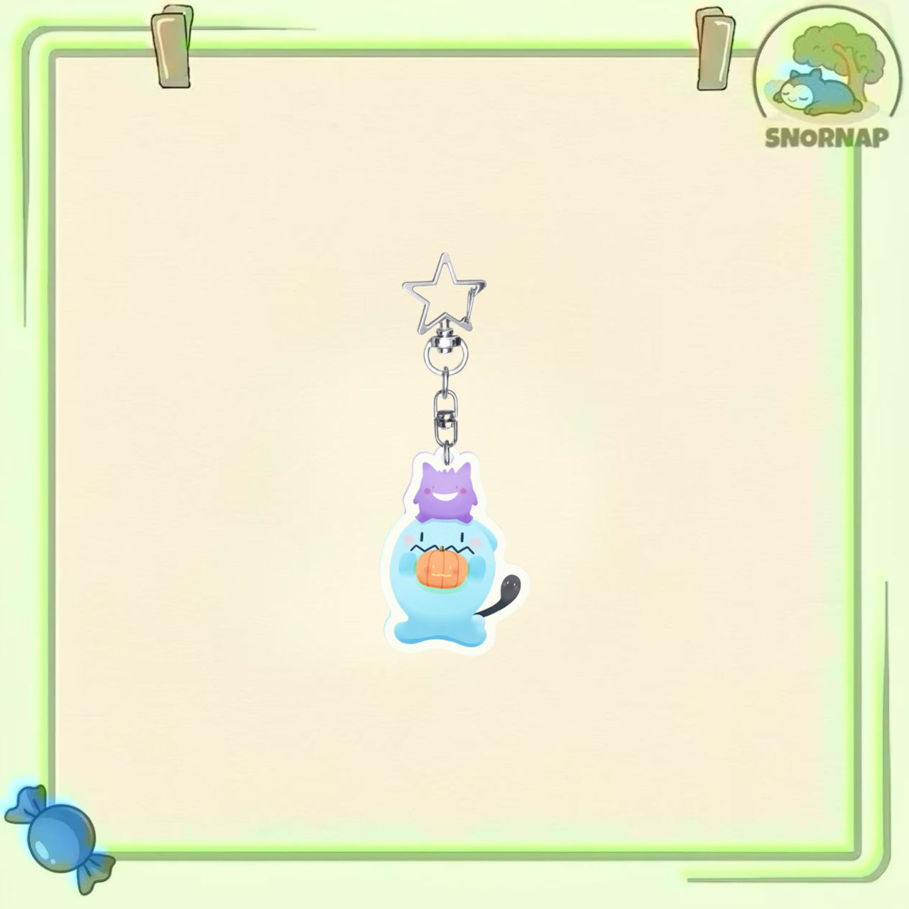 Wobbuffet Acrylic Keychain