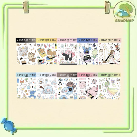 "Guess who I am 2" Stickers 10 set