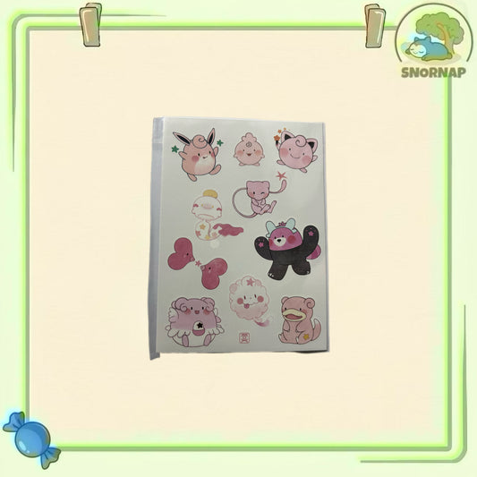 Temporary Tattoo Sticker Pack Pink