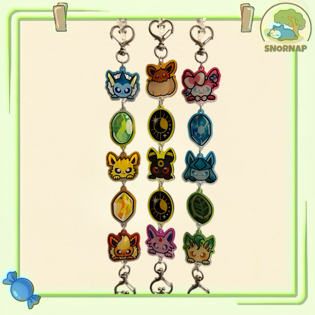 Eevee set Acrylic Keychain