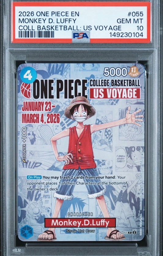 One piece luffy promo psa 10