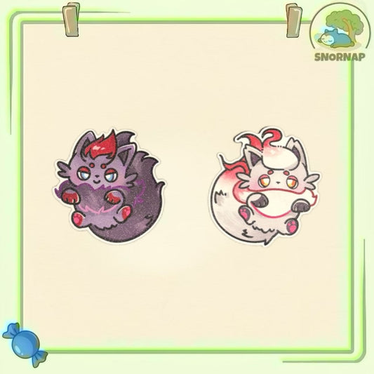 Zorua stickers set