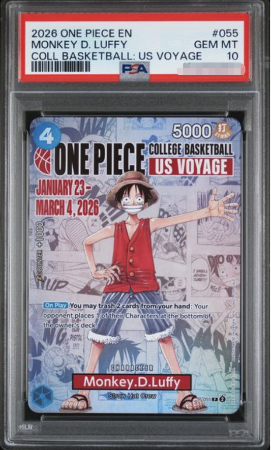 PSA 10 Monkey.D.Luffy (College Basketball)